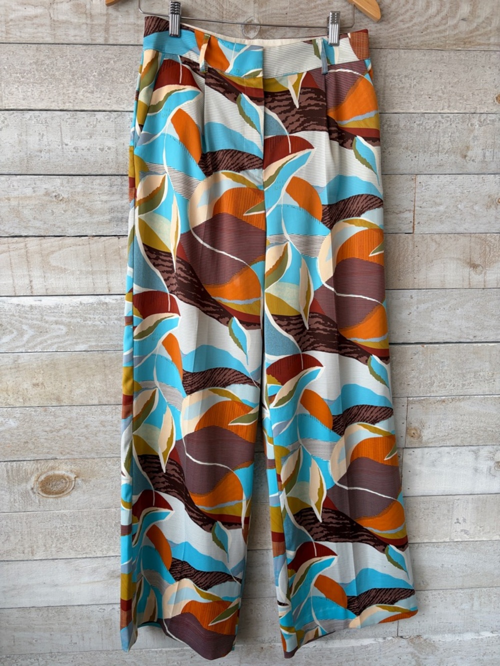 Sofia Richie Bar III Tropical Print wide leg pants - Picture 3 of 11